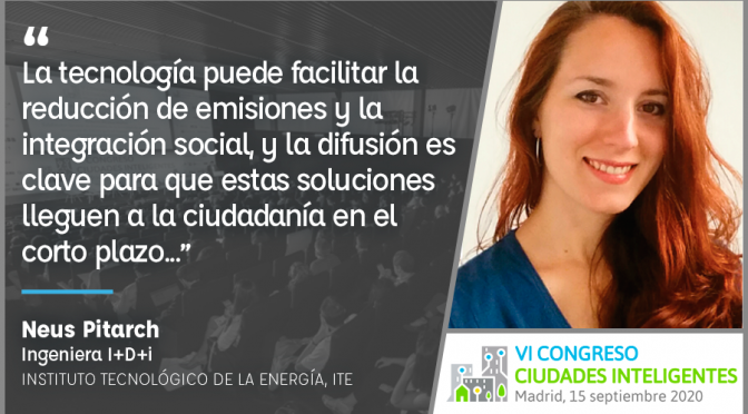 Entrevista a Neus Pitarch de Instituto Tecnológico de la Energía